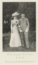 Portrait of Wilhelmina, Queen of the Netherlands, and Hendrik of Mecklenburg-Schwerin,