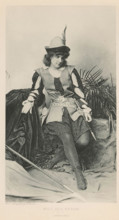 Miss Ada Rehan (Rosalind), page, photomechanical print, photographer: Alexander Bassano, cliché
