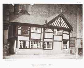 Seven Stars' Tavern, Shudehill, View of an inn in Manchester, page, photomechanical print, number: