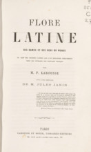 Flore latine des dames et des gens du monde, book, writer (clerical worker): Pierre Larousse,