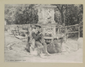 A Roman shepherd, page, photomechanical print, photographer: Samuel J. Beckett, Rome, c. 1890 - c.