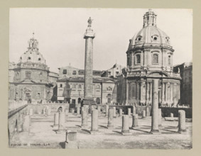 Forum of Trajan, page, photomechanical print, photographer: Samuel J. Beckett, c. 1890 - c. 1900,