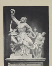 Laocoon group, page, photomechanical print, photographer: Samuel J. Beckett, Vatican Museums, c.