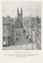 Poststrasse' at Brunswick, page, photomechanical print, inscription: 'In the background, 'St.