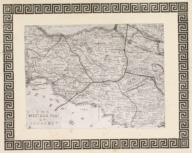 Photo reproduction of a print, depicting a map of West Somerset, reproduction, page,