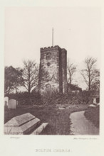 View of the Holy Trinity Church in Bolton-le-Sands, Bolton church, page, photomechanical print,