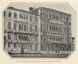 Daguerreotype of the Palazzo Foscari in Venice. Aufgenommen im Jahre 1848, Exterior of the Ca'
