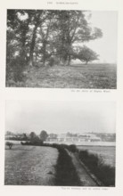 Foothills of Bagley Wood in Oxfordshire and a view of South Hinksey, page, photomechanical print,