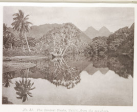 View of the mountains on Tahiti, The Central Peaks, Tahiti, from the sea-shore, page,
