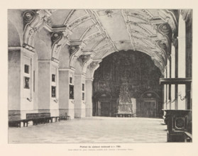 Pohled do vystavni mistnosti z r. 1791, Interior of the Clementinum in Prague, page,