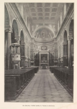 Ant. Barvitius: Vnitrek basiliky sv. Václava na Smichove, Interior of the Church of St. Wenceslas