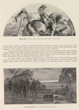 Mikulas Ales, Hanus Schwaiger, Two photoreproductions of paintings, depicting a woman showing a man