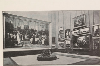 Photo reproduction of a painting depicting the celebration of Corpus Christi in Bohemia, Václav