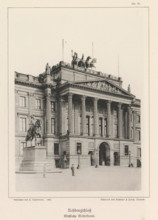 Residenzschloß Westliche Mittelfront, Part of the facade of the Braunschweiger Schloss,