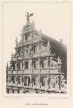 Giebel des Gewandhaus, Part of the facade of the Gewandhaus in Braunschweig, Braunschweig's