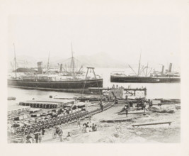Jetty of the East China Railway at Port Arthur, page, photomechanical print, number: '17',
