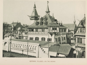 German Village.- on the Midway, View of a recreated German village at the World's Columbian