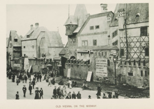 Old Vienna, on the Midway, Replicas of historic buildings at the World's Columbian Exposition in
