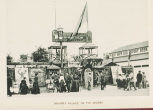 Replica of a Dahomey village at the World's Columbian Exposition in Chicago in 1893, Dahomey