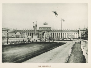 View of the colonnaded entrance gate of the World's Columbian Exposition in Chicago in 1893, The