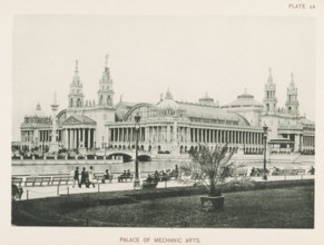 View of the machine building at the World's Columbian Exposition in Chicago in 1893, Palace of