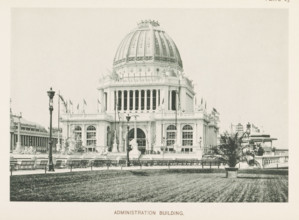 Administration Building, View of the administration building, designed by Richard Morris Hunt at