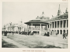 Band stand near Machinery Hall, Bandstand at the World's Columbian Exposition in Chicago in 1893,