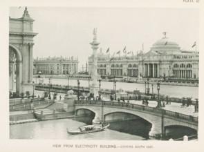 View from Electricity Building.- Looking south east, View of the agricultural building, designed by