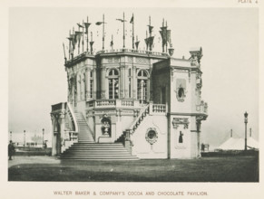 Walter Baker & Company cocoa and chocolate pavilion, Pavilion with cocoa and chocolate by Walter