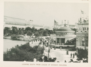 View of the World's Columbian Exposition in Chicago in 1893, Looking south from loggia of Woman's