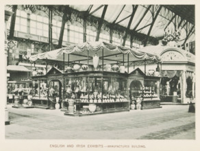 English and Irish exhibits.- Manufactures Building, Exhibition of England and Ireland in the