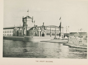 The Krupp Building, Pavilion of the Krupp company with weapons at the World's Columbian Exposition