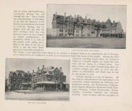 The office, Interior of the Antlers Hotel in Colorado Springs, page, photomechanical print,