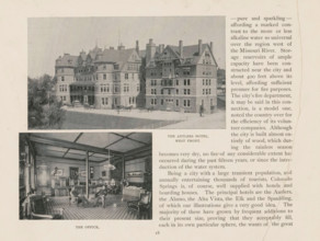 View of the Alta Vista Hotel in Colorado Springs, The Alta Vista Hotel, page, photomechanical
