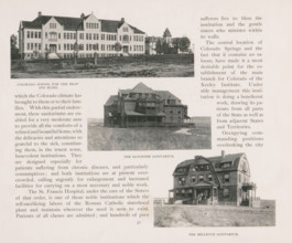 Colorado school for the deaf and blind, the Glockner sanitarium, the Bellevue sanitarium,