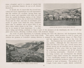 Scene in the Cripple Creek mining region, View of Cripple Creek, page, photomechanical print,