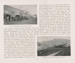 Scene in the Cripple Creek mining region, View of Cripple Creek, page, photomechanical print,