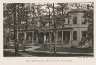 Methodist Episcopal Head-quarters, Chautauqau, View of the headquarters of the Methodist Episcopal