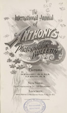 The international annual of Anthony's photographic bulletin, book, inscription: 'John Piggot