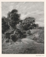 Landscape, page, photomechanical print, monogram: 'AG', photographer: Hans Watzek, cliché maker: