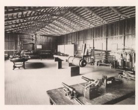 Torpedo model room, photograph, page, photographer: Edward H. Hart, United States Naval Academy,