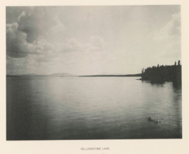 Yellowstone Lake, page, photomechanical print, photographer: Frank Jay Haynes, Yellowstone National