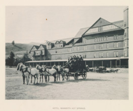 Hotel mammoth hot springs, page, photomechanical print, photographer: Frank Jay Haynes, Yellowstone