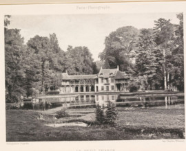 View of the Hameau de la Reine, Le Petit Trianon, page, photomechanical print, photographer: