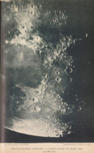 View of part of the moon's surface, Photographie lunaire - corne nord. 29 mars 1890, page,