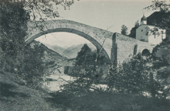 Pont de Neubrücke - Vallée de la Viège, View of the bridge of Neubrück, page, photomechanical
