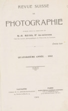 Revue suisse de photographie, book, collector's mark: 'Dr. Frans de vos, 64 tot Rivierenlaan, 64,