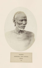 Portrait of an unknown man from the Rajbanshi community of Bihar in eastern India, photograph,