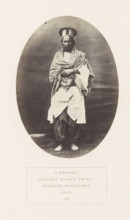 Portrait of an unknown man from the Punar Sindhi tribe in Sindh, Pakistan, photograph, page,