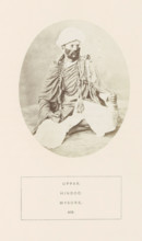 Portrait of an unknown man from the Uppara community of Mysore, Karnataka, India, photograph, page,